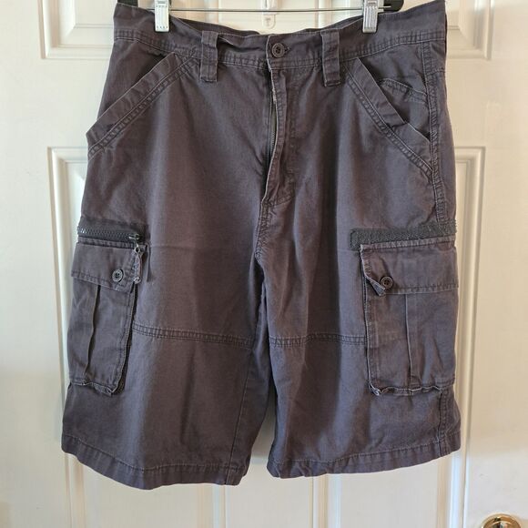 Airwalk Cargo Shorts Men's 32 Dark Gray Outdoor Hiking Active Bottoms W/ Pockets - Picture 1 of 7